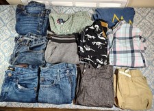 11 PIECE LOT Used Boys Clothing Sizes 5-8 - Pants, Shorts,  Shirts 