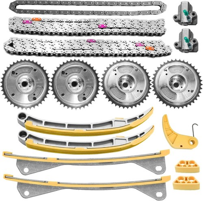 #ad #ad 16PCS Timing Chain Kit with VVT Gears amp; Tensioner for Kia Sedona Sorento Stinger $225.99