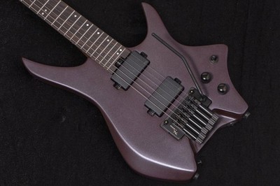 Electric Guitar HEX Guitars N500 Metallic Deep Purple Headless with Gig Bag
