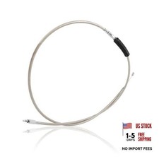 Motorcycle Clutch Cable Wire Stainless 160cm Compatible with Harley 63"
