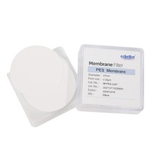 100 Pieces/Pack PES Disc Membrane Filters Hydrophilic 47mm Diameter 0.45 m Po...