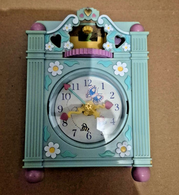 POLLY POCKET Mini 1991  FUNTIME CLOCK mit allen Figuren! Uhrwerk intakt