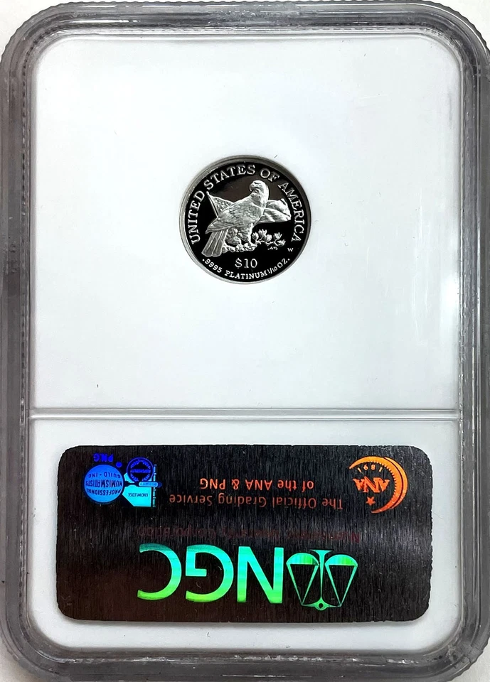 2003 W PLATINUM $10 DOLLAR PROOF AMERICAN EAGLE 1/10 OZ COIN NGC PF 70 UC - Image 2 of 2