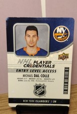 2018-19 Upper Deck MVP - Nhl Player Credentials Access Entry Level Access...