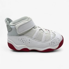 Jordan 6 Rings TD White Mystic Hibiscus Baby Toddler Size 8 Athletic Sneaker