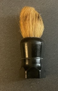 Antique Vintage OPAL Shaving Brush Set in Rubber Pure Bristle 12