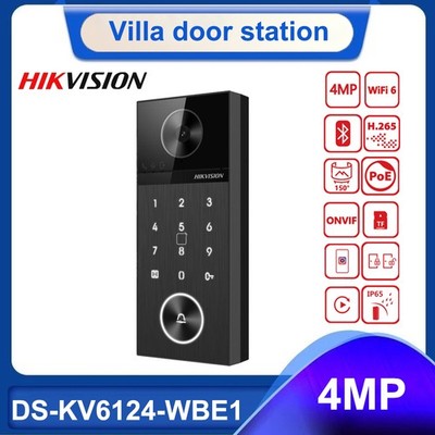 Hikvision DS-KV6124-WBE1 4MP 150° PoE WiFi Video Intercom IP Doorbell Waterproof