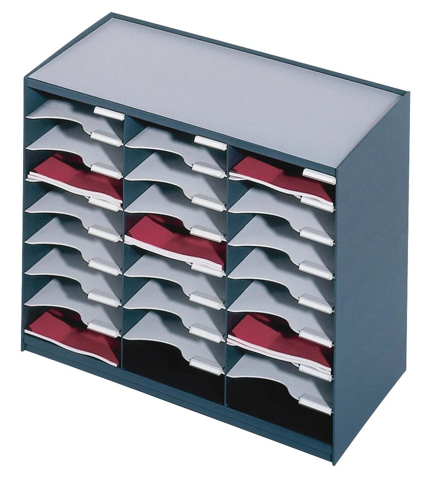 PAPERFLOW Sortierstation anthrazit mit 24 Fächer