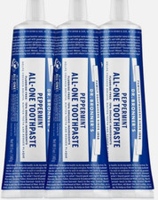 Dr. Bronner s Toothpaste Peppermint 5 ounce 3 Pack