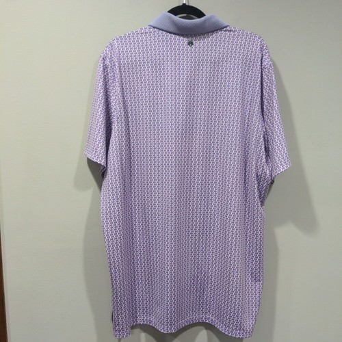 Greyson Mens Graphic Moonshine Wildflower Performance Polo Size XL Purple Golf - Picture 7 of 9