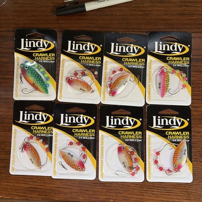 8 packs of Lindy Crawler Harness #4 Willow and #5