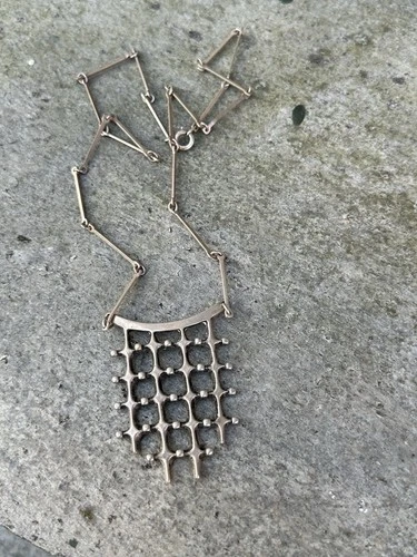 Marianne Berg  Uni David Andersen Sterling Silver necklace Norway  vtg 2511