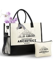 InnoBeta Architect Gifts for Women Girls, Architecture Gifs Canvas Tote Bag w...