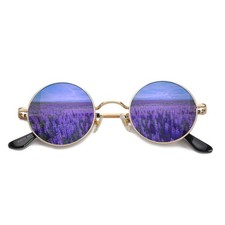 HJSTES Polarized Round Sunglasses Womens Men Retro Hippie Glasses Small Circl...
