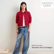 Garnpaket Sandnes Aria Cardigan Strickset