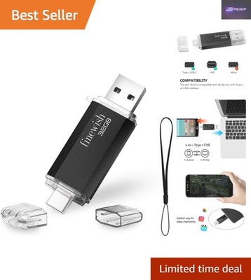 Vielseitiger 2 in 1 32 GB USB-Stick: Dual-Port-Flash-Laufwerk für alle Ihre Speicheranforderungen