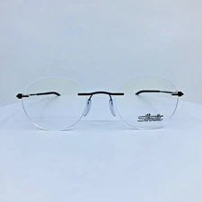 New Silhouette Purist Rimless Eyeglasses 5561 AJ C. 9040 Black 49-20-150mm AJ