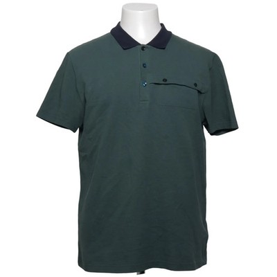 Versace Collection, Poloshirt, Größe: XL, Grün/Blau, Baumwolle, Herren #8dy