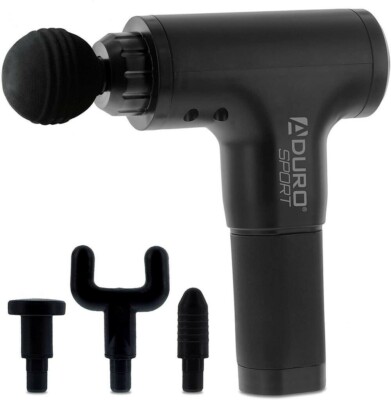 Aduro Muscle Massage Gun Deep Tissue Massager for Athletes, Handheld Black