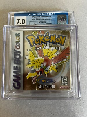 Factory Sealed POKEMON GOLD - CGC graded 7.0 - Nintendo Gameboy Color