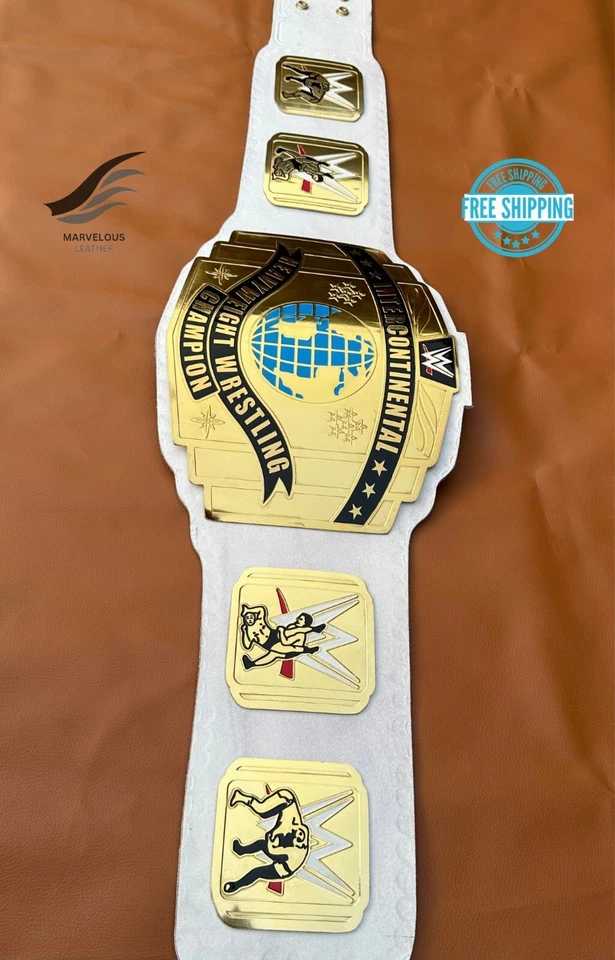 Cinturón de título réplica Campeonato Mundial Peso Pesado Intercontinental Lucha Libre 2MM Foto 3 de 4