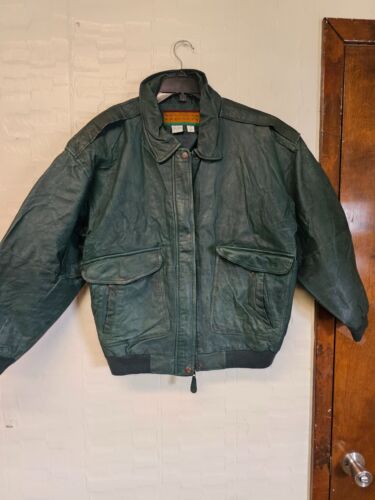 northern explorer green leather jacket size XL - image 1