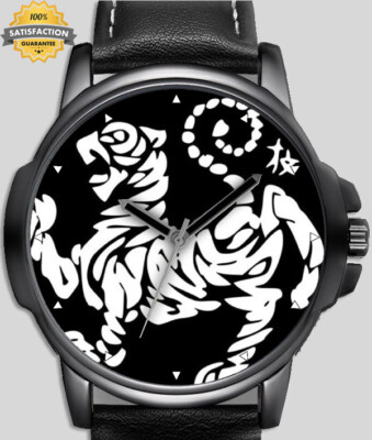 Shotokan Tiger Dragon Kampfsport stilvolle seltene Qualitätsarmbanduhr UK-Verkäufer
