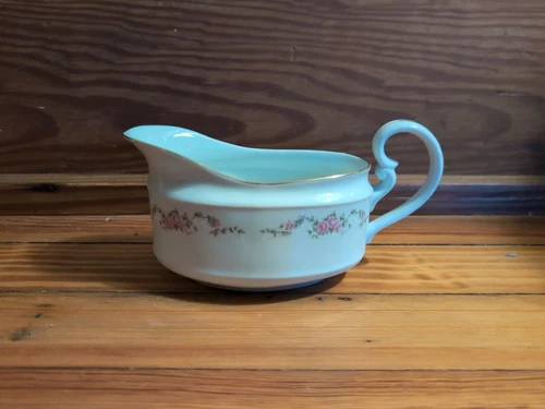 SPAL Rose Garland Fiesta International Gravy Boat Dish Real Portugal Porcelain