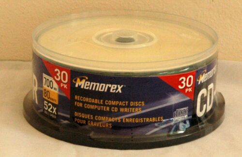 Memorex CD-R 30 Pack 700MB 80 Minute 52x MultiSpeed Blank Recordable CD Discs - Picture 2 of 3