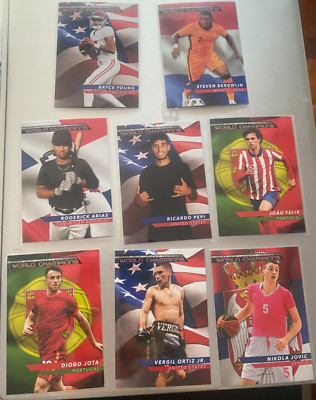 2022 GOODWIN 8 CARD WORLD CHAMPIONS ACHIEVEMENT SET ONLY 16 SETS EXIST JOVIC
