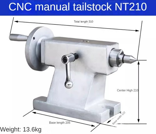 MT3 CNC Manuale Contropunta Centrale Altezza 125mm/135mm145mm/160mm/185mm 210mm - Foto 6 di 22