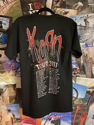 Rare 2011 Korn Tour Concert Double Sided Tee Small | eBay