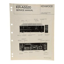 1 Kenwood KR-A5520 Stereo Receiver Service Manual, Schematics  Parts List 1990