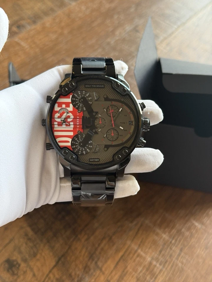 RELOJ DZ7463 2024 Diesel Hombre MR. DADDY 2.0 Gris Chapado Acero Inoxidable NUEVO Foto 4 de 4