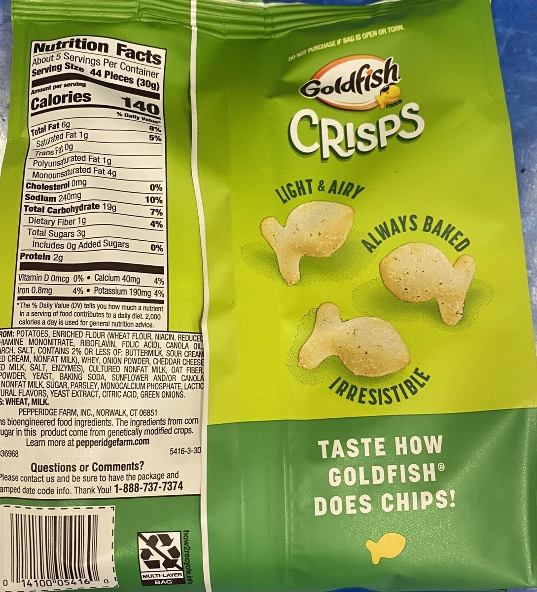 Pepperidge Farm Goldfish Light & Airy Baked Crisps SOUR CREAM