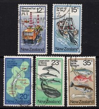 NEW ZEALAND 1978  SEA RESOURCES SET USED.