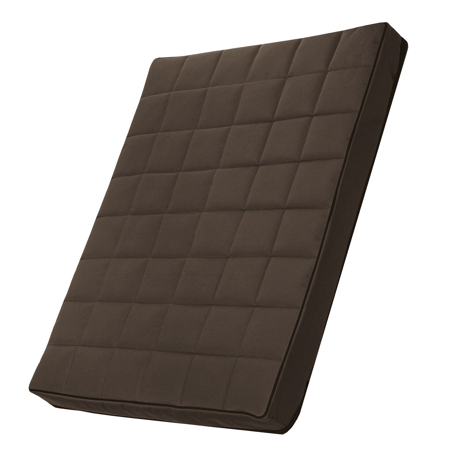 Matelas pour chien et chat marron 80x60x5 cm déhoussable et lavable en machine