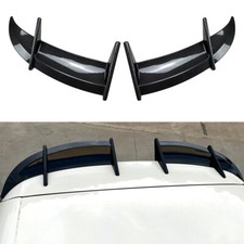 2 Pcs Carbon Fiber Rear Roof Spoiler Window Wing For Volkswagen Golf MK6 2008-12