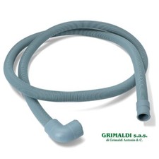 TUBO DI SCARICO CON PIPA Ø 21-29 mm 2 METRI PER LAVATRICE INDESIT WHIRLPOOL