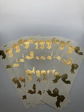 Mrs. Grossman’s Lot Of 10 Strips  French Bows Stickers  VTG