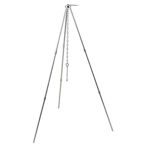 Dreibein Outdoor Lagerfeuer Kette Haken Zerlegbar Kochgeschirr Bushcraft Dreifuß-image