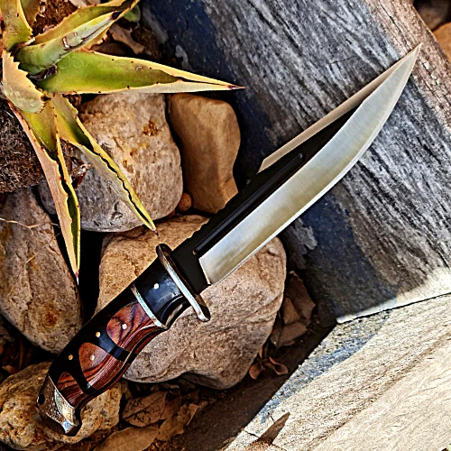 Outdoor COLUMBIA Hunting Knife Fixed Blade Large Bowie Camping Survival Knife - Picture 2 of 24