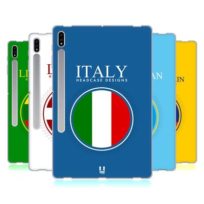 HEAD CASE DESIGNS FLAG PATCHES SET 2 SOFT GEL CASE FOR SAMSUNG TABLETS 1