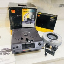 Kodak Carousel Slide Projector 4200 w/ Remote, Tray, Box, Manual  Films Tested