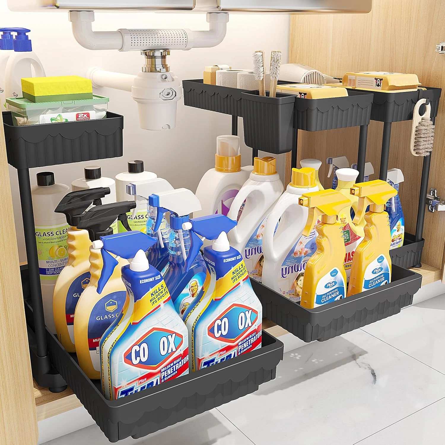 3 Pack Multi-Purpose under Sink Organizers and Storage, 2025 L-Shaped Pull Out C
Opens in a new wind