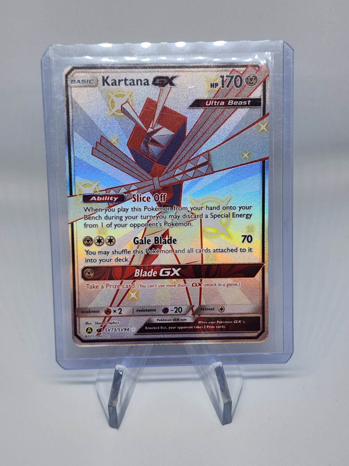 Pokémon TCG Kartana GX Hidden Fates SV73/SV94 Holo Full Art