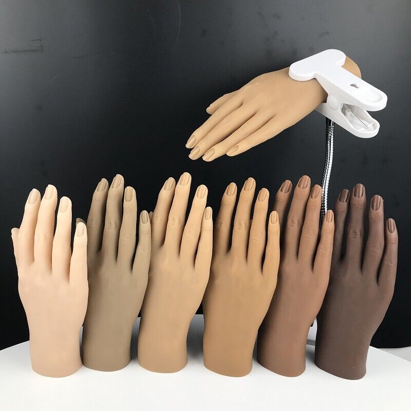 Mano práctica de uñas KnowU de silicona para manos falsas 22,5 cm de largo  mano adulta hembra