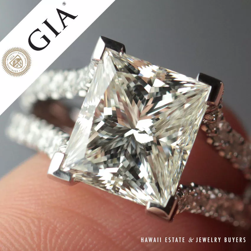 Elongated sale princess cut