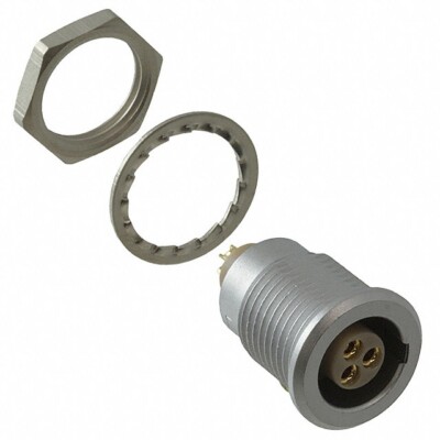 EGG.1B.303.CLM *Lemo* CONN RCPT FMALE 3P GOLD SLDR CUP