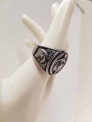 Sterling Silver Eagle Ring Size